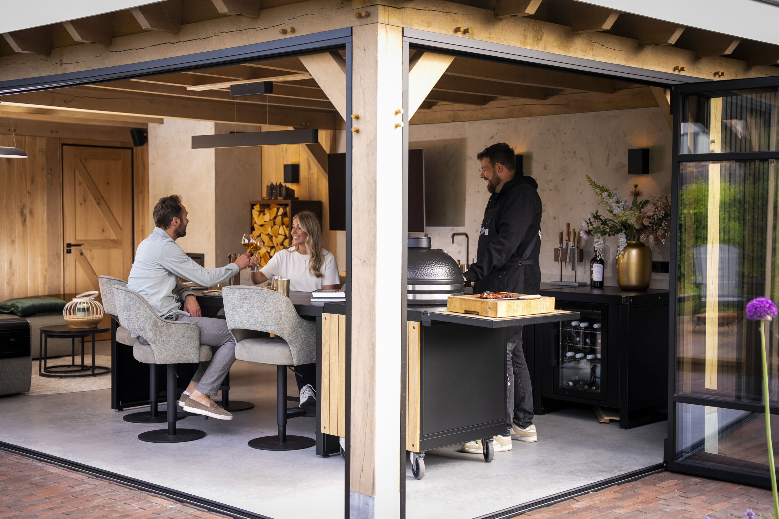 Tuinkamer met buitenkeuken