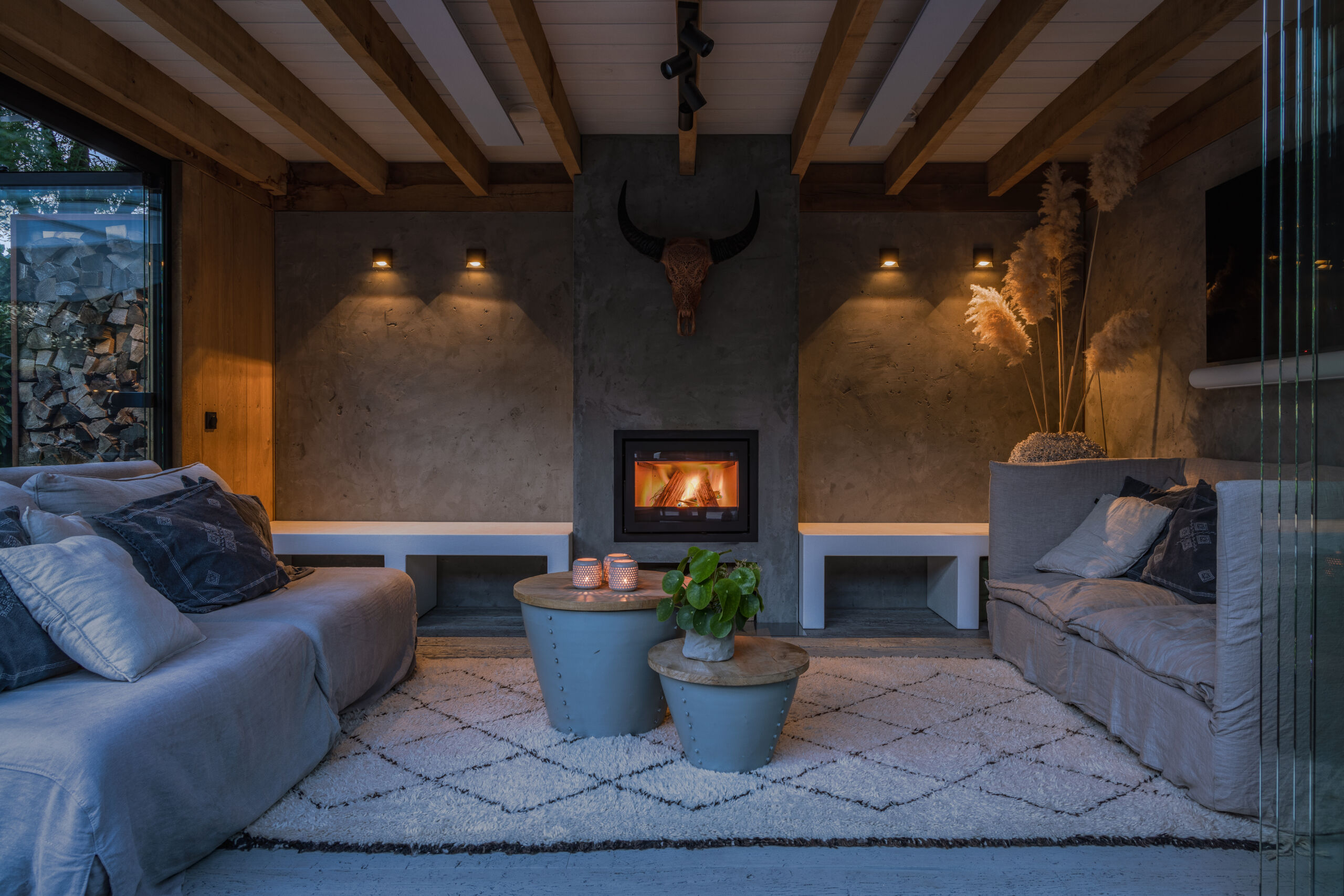 Tuinkamer in de winter