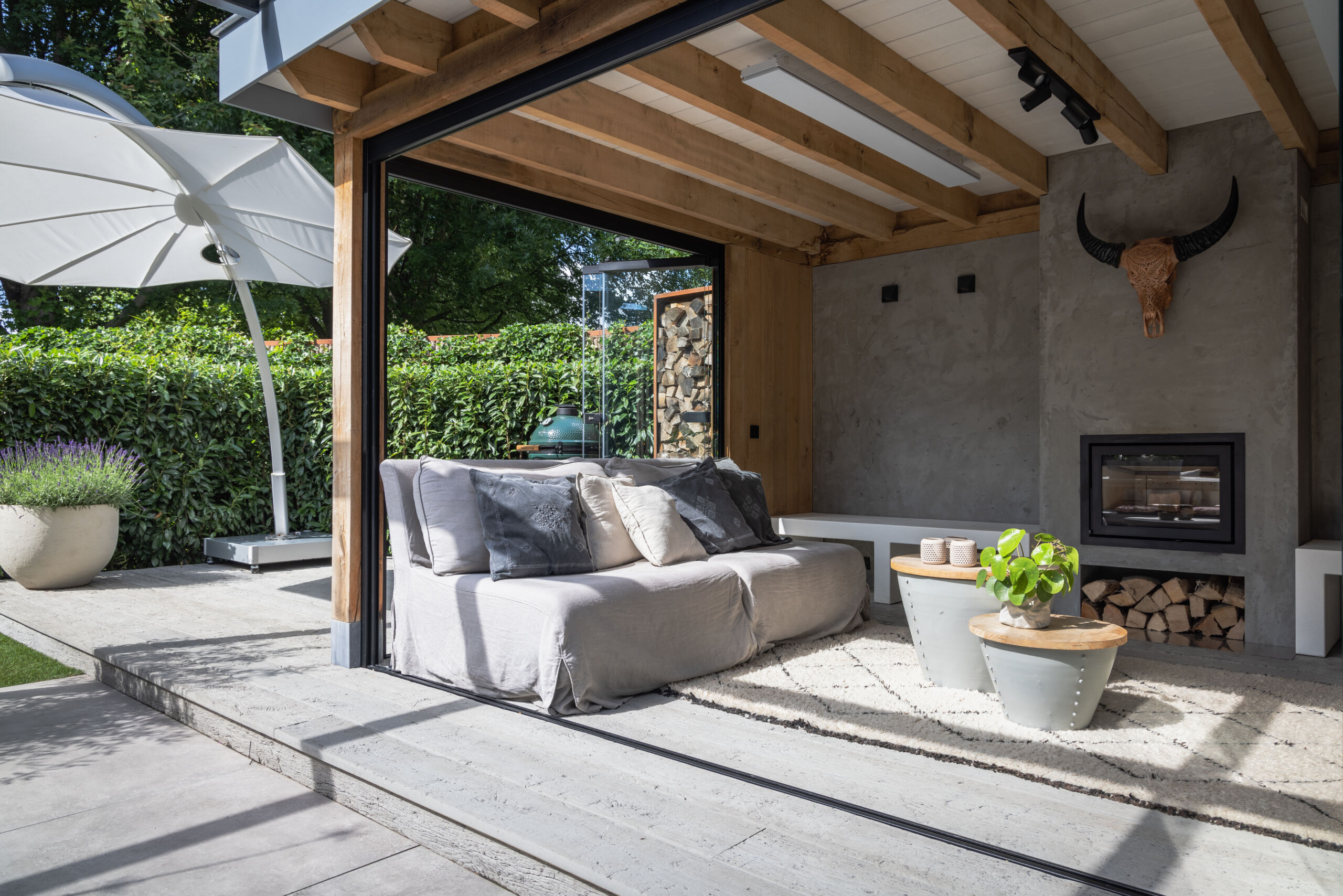 Tuinkamer met schuifpui