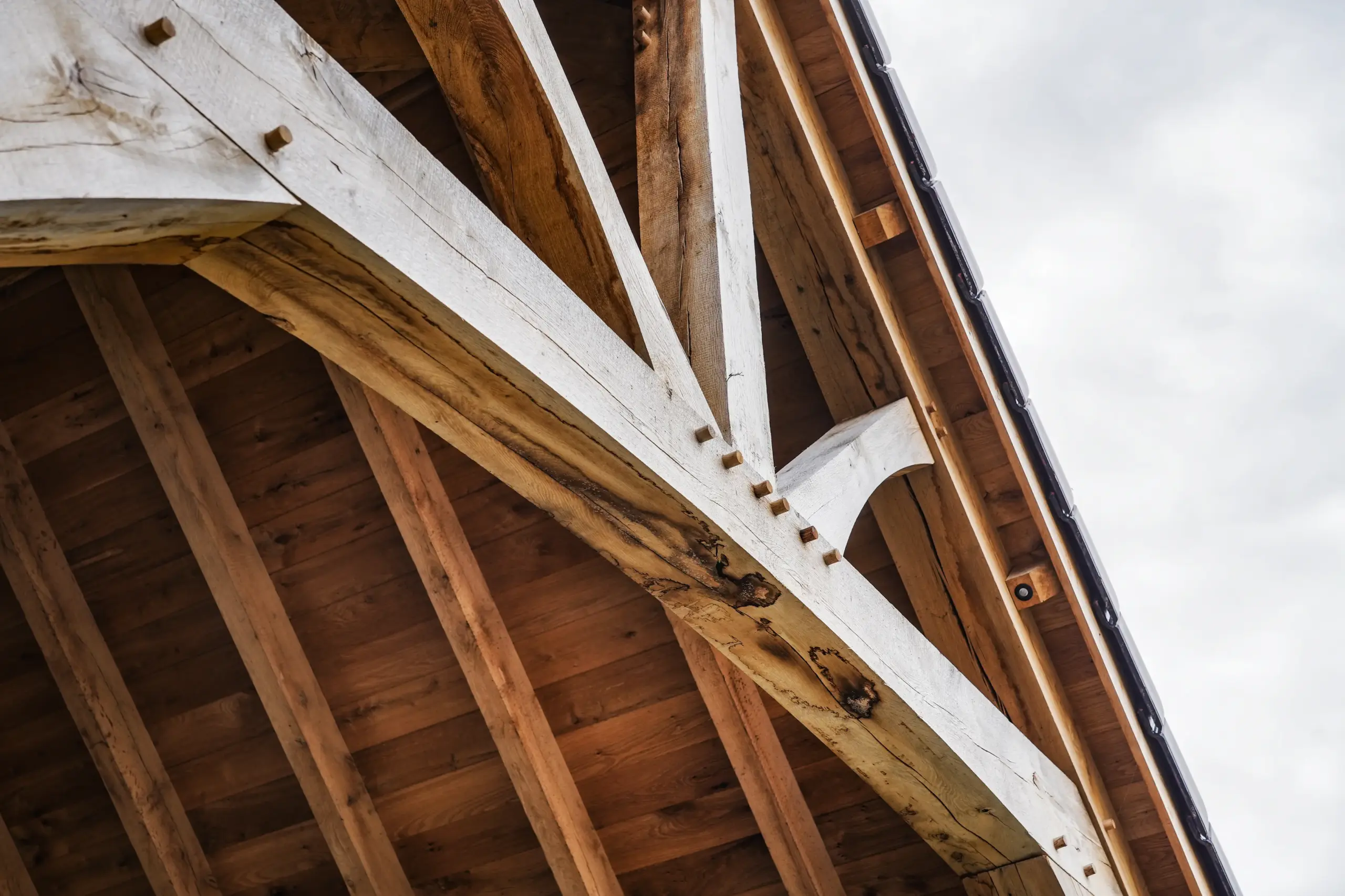 Maatwerk carport eiken