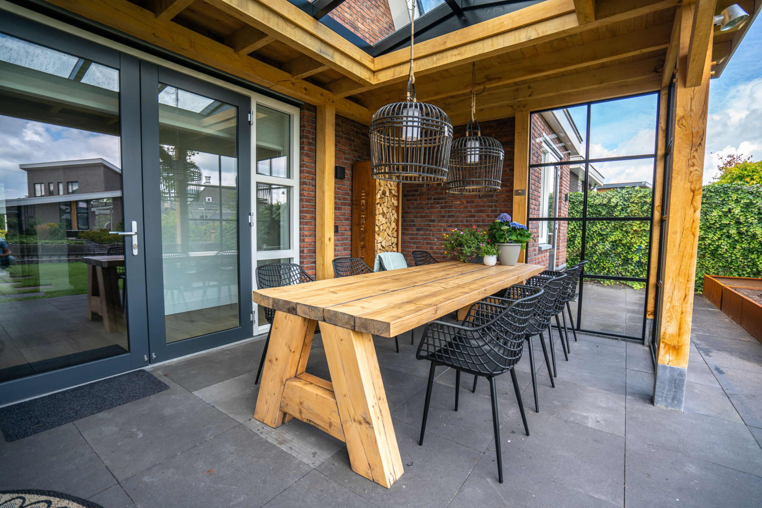 Landelijke veranda